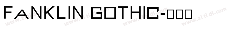 Fanklin Gothic字体转换
